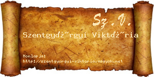 Szentgyörgyi Viktória névjegykártya